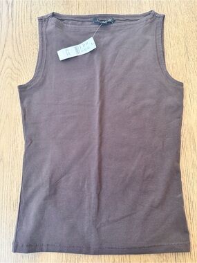J. Crew Brown Crewneck Tank Top